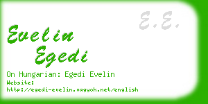 evelin egedi business card